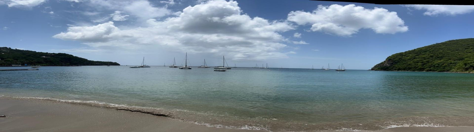 Plage du bourg de Deshaies