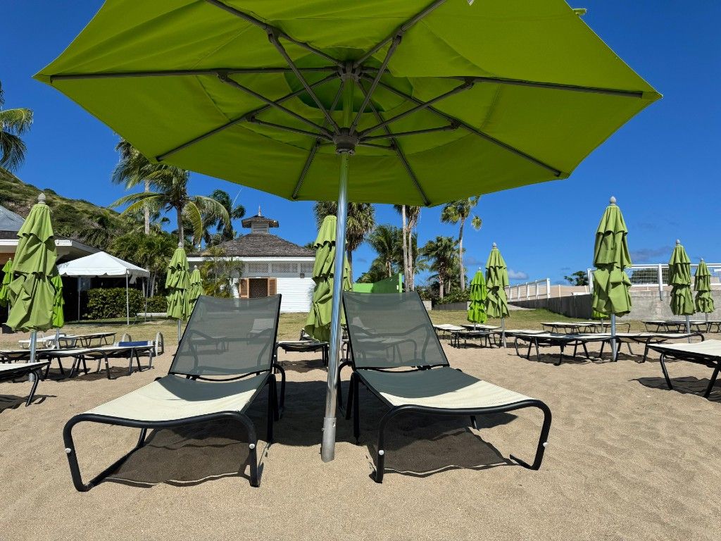 Carambola Beach - Beach Chair (2) and Umbrella rentals