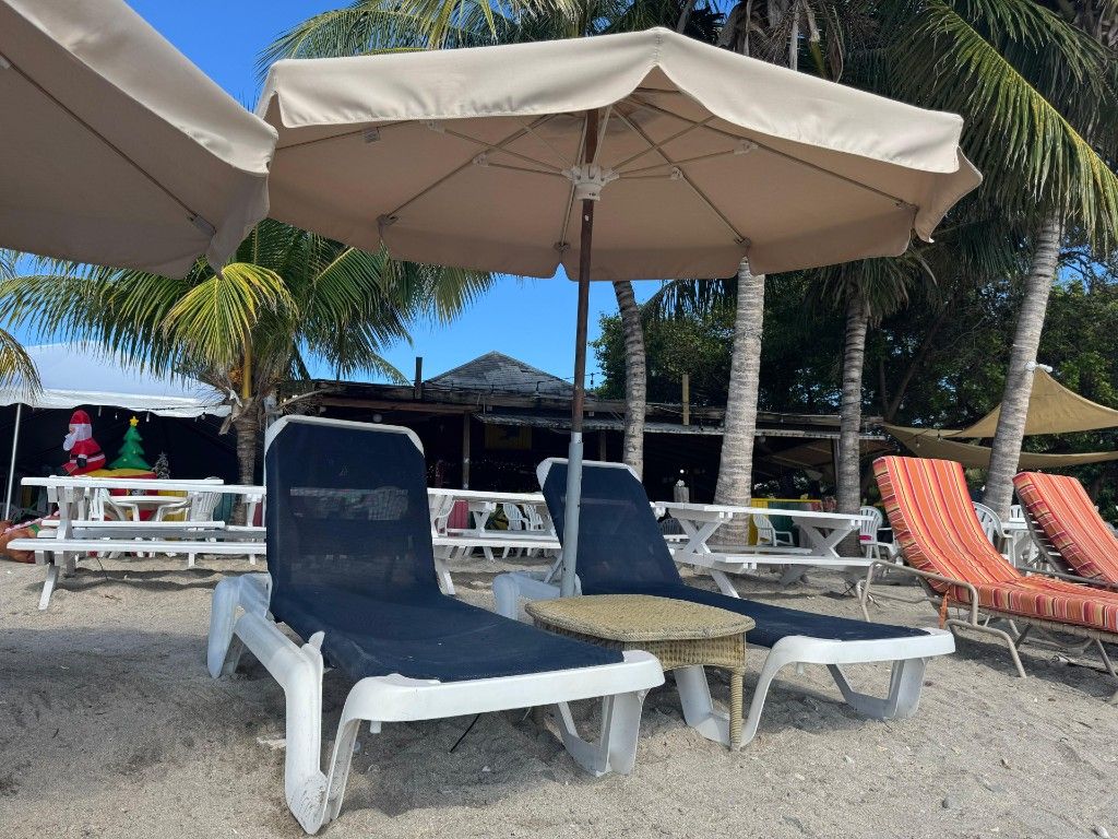 Cockelshell Bay Beach - Beach Chair (2) and Umbrella rentals
