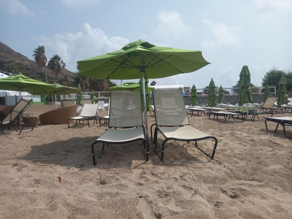 Carambola Beach - Beach Chair (2) and Umbrella rentals