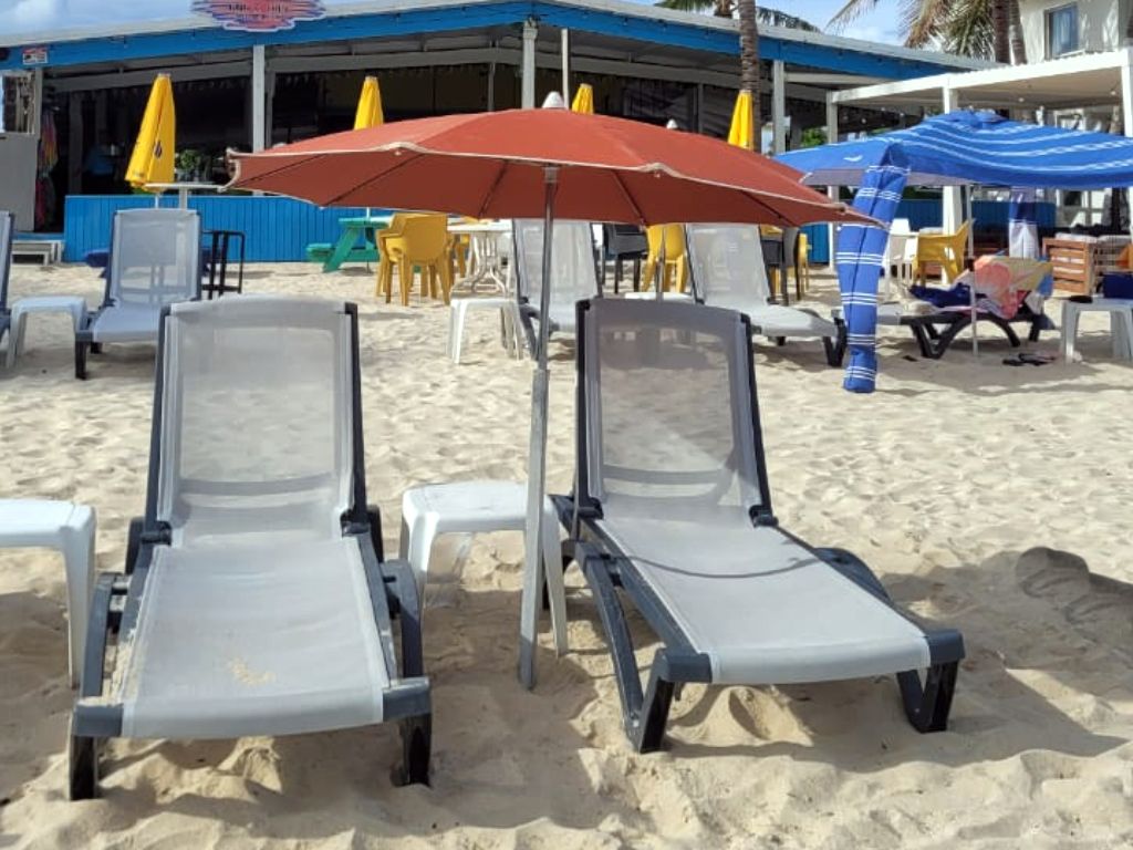 Simpson Bay Beach - 2 Beach Chairs & Umbrella Combo rentals
