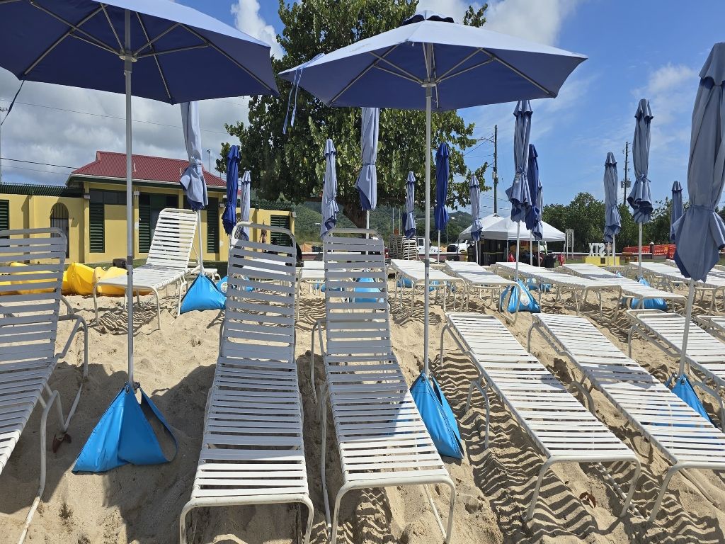 Fort Frederik Beach - Beach Chairs & Umbrella rentals