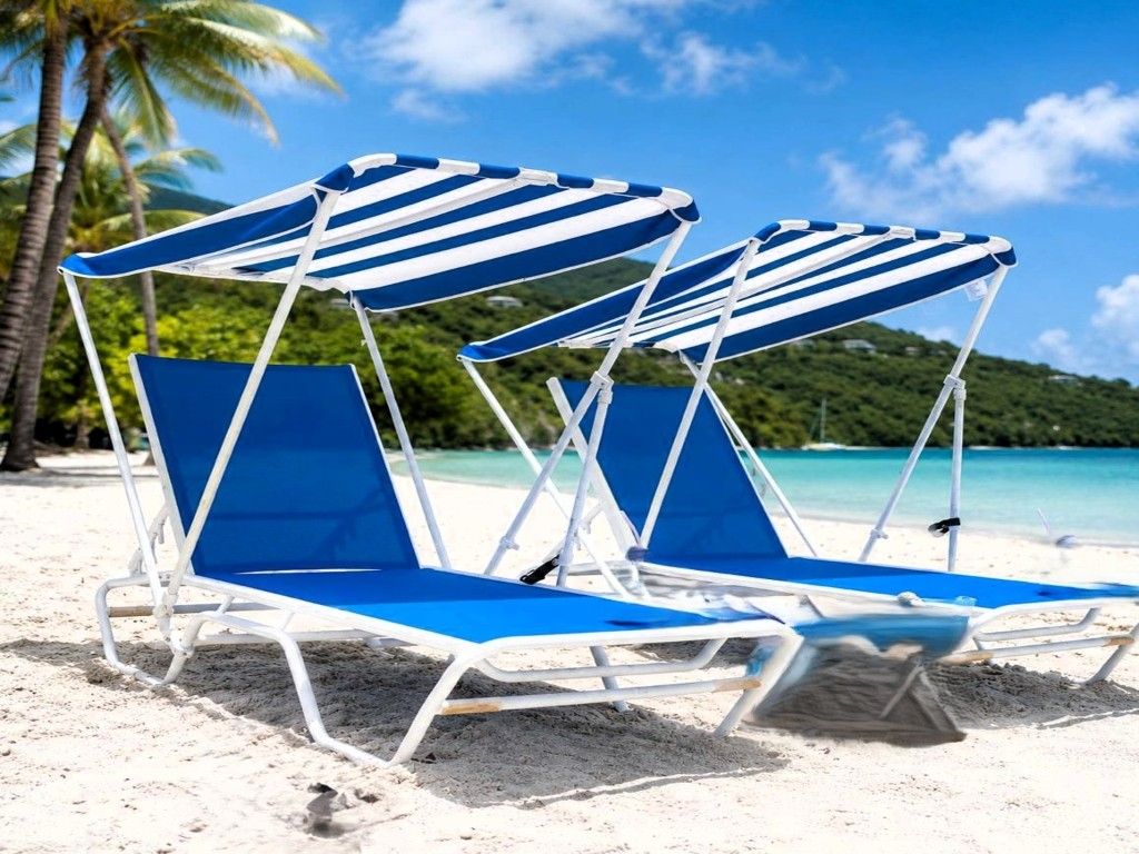 Baie Rouge Beach - Beach Chair (2) and Umbrella rentals
