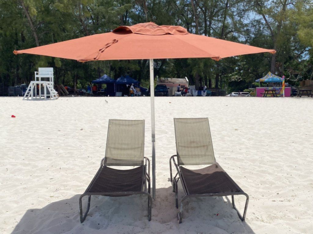 Goodman Bay Beach - Beach Chair (2) and Umbrella rentals