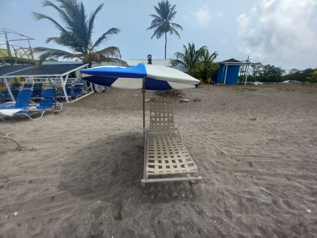Frigate Bay Beach South - 1 Beach Lounge Chair and umbrella rentals