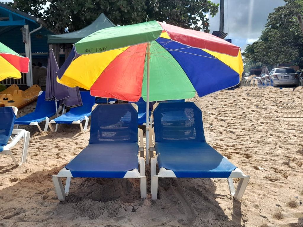 Reduit beach - 2 Beach Chairs & Umbrella Combo rentals